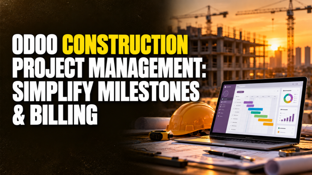 Odoo Construction Project Management: Simplify Milestones & Billing